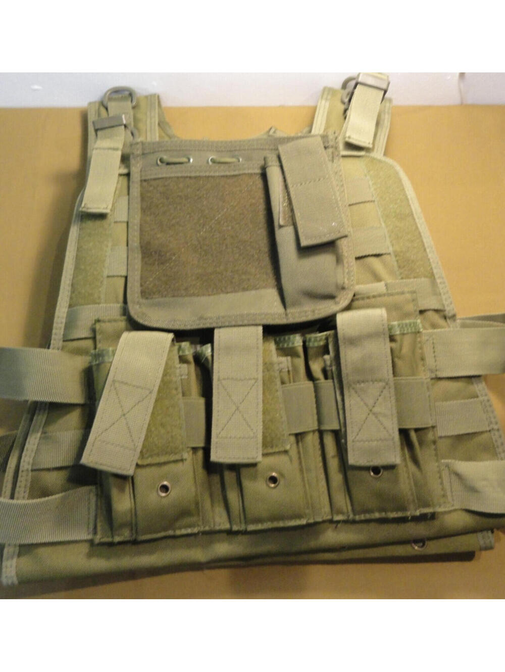 NEW OD GREEN PLATE CARRIER MOLLE POUCHES FULL CHEST RIG XS-XL ADJUSTABLE
